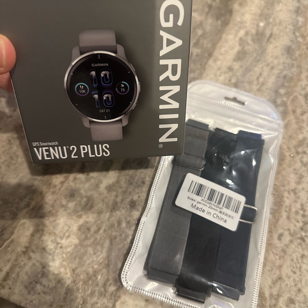 Garmin Venu 2 GPS Smartwatch, 45mm Silver
Bezel, White Band (010-02496-00)